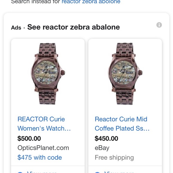 Women’s reactor watch